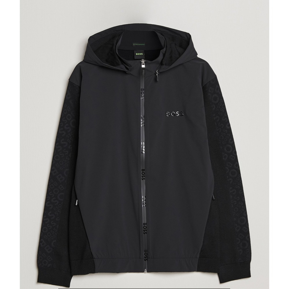 Hugo Boss Zimon Mirror Jacket Moisture Management Black Men's Size 2XL